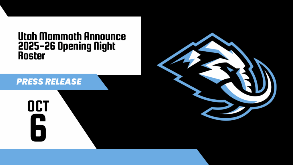 Utah Mammoth Roster Utah Mammoth Announce 2025-26 Opening Night Roster - The Fan Sports Network