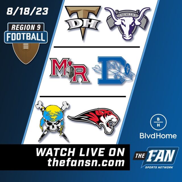 REGION 10 FOOTBALL - 9/02/22 - LISTEN & WATCH LIVE - The Fan